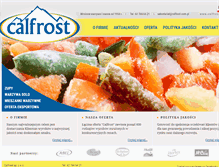 Tablet Screenshot of calfrost.com.pl